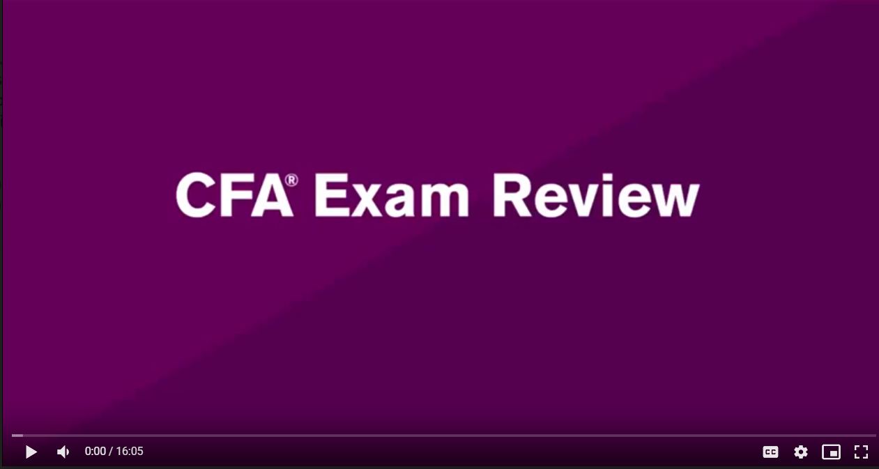 Videos CFA Wiley Level 2 2021